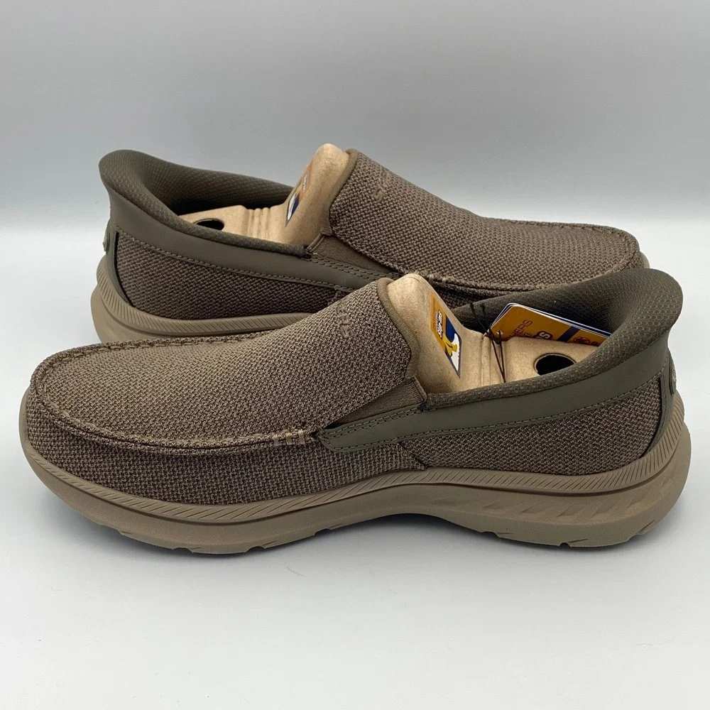 SKECHERS Men's Size 11.5 Hands Free‎ Slip-Ins Pollard-Wilfred Taupe Shoes 205451